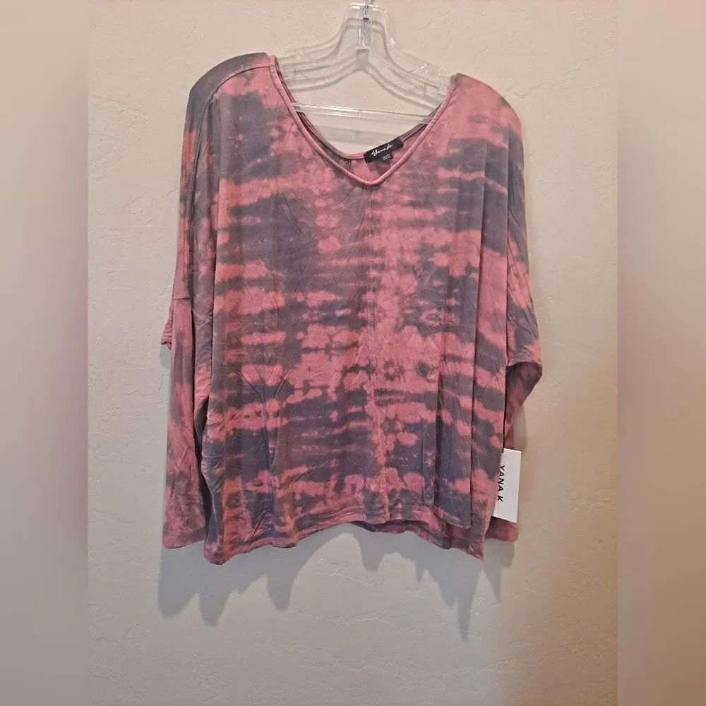 Yana K Lisa Top in Mauve Denim Color One Size